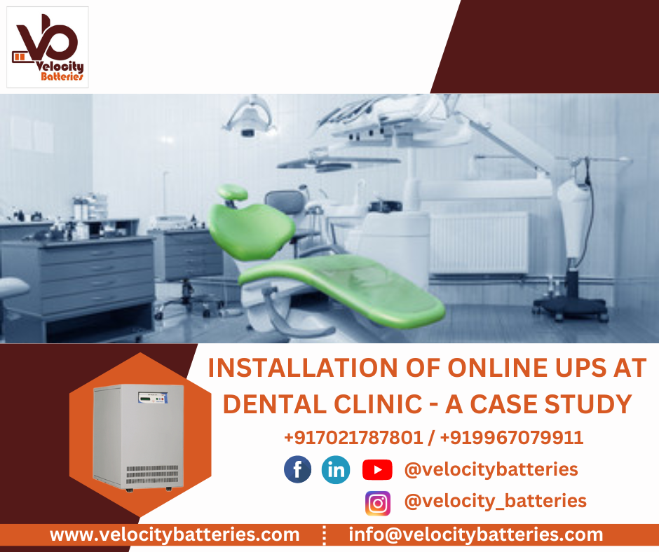 Installation of online ups at dental clinic